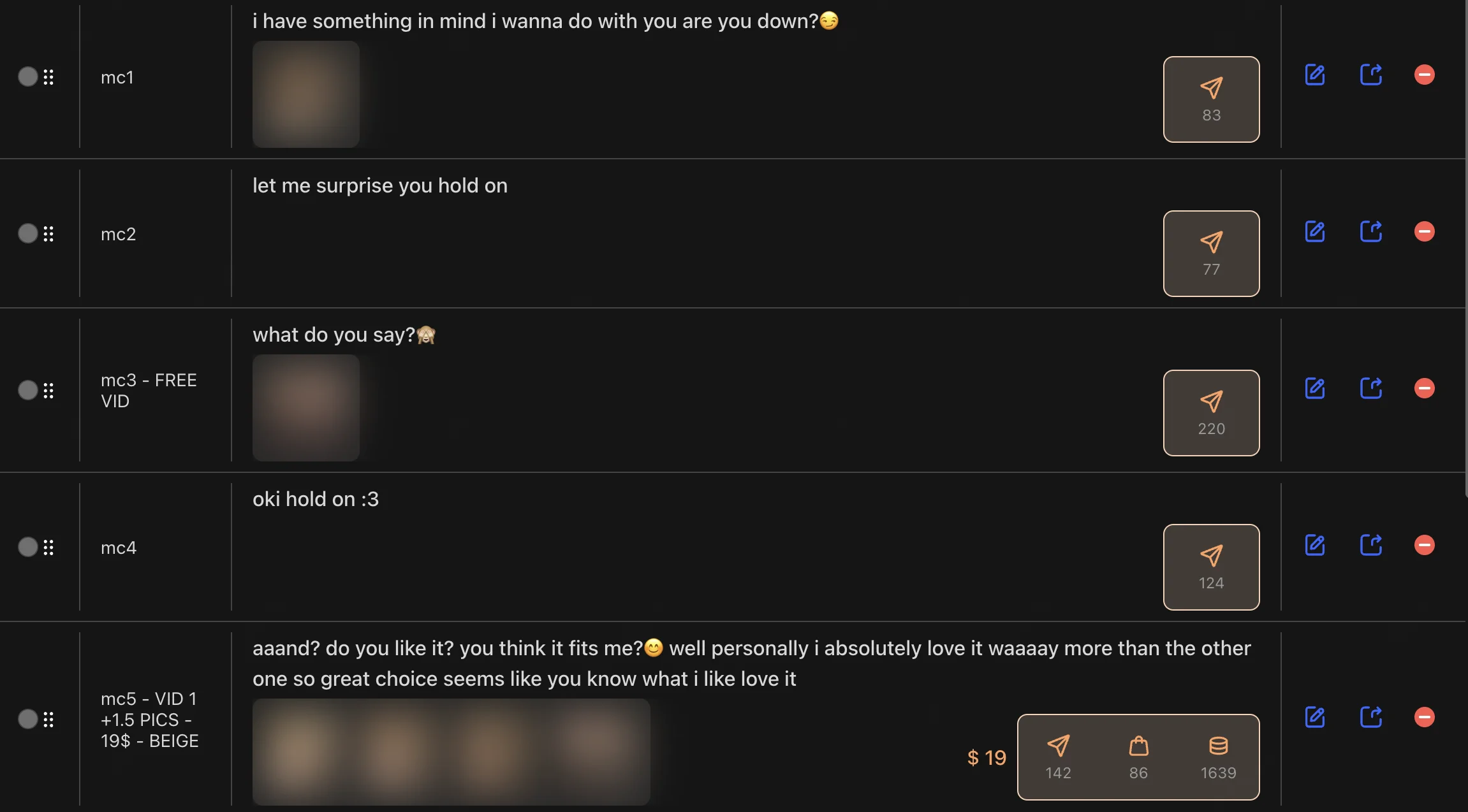 Strukturierter 5-PPV-Script-Aufbau in unserem Chat-Tool